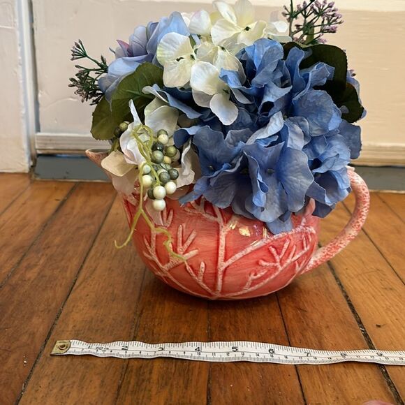 Blue and Orange Faux Floral Accents - Picture 5 of 6